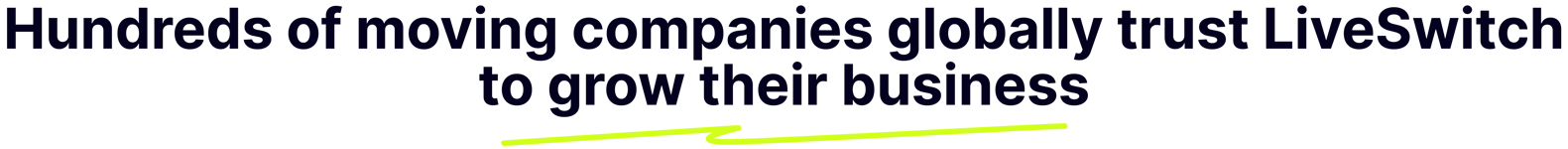Hundreds of moving companies trust LiveSwitch to grow their business Hundreds of moving companies trust LiveSwitch to grow their business