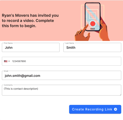 Receive videos from your website Receive videos from your website