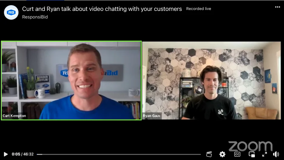 LiveSwitch & ResponsiBid Webinar: Using Live & Recorded Video to Chat with Customers