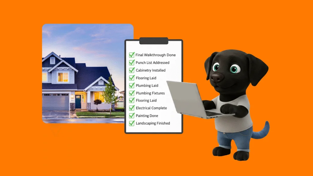 Lucky AI summarizing a completed job with item details and recommendations on screen.